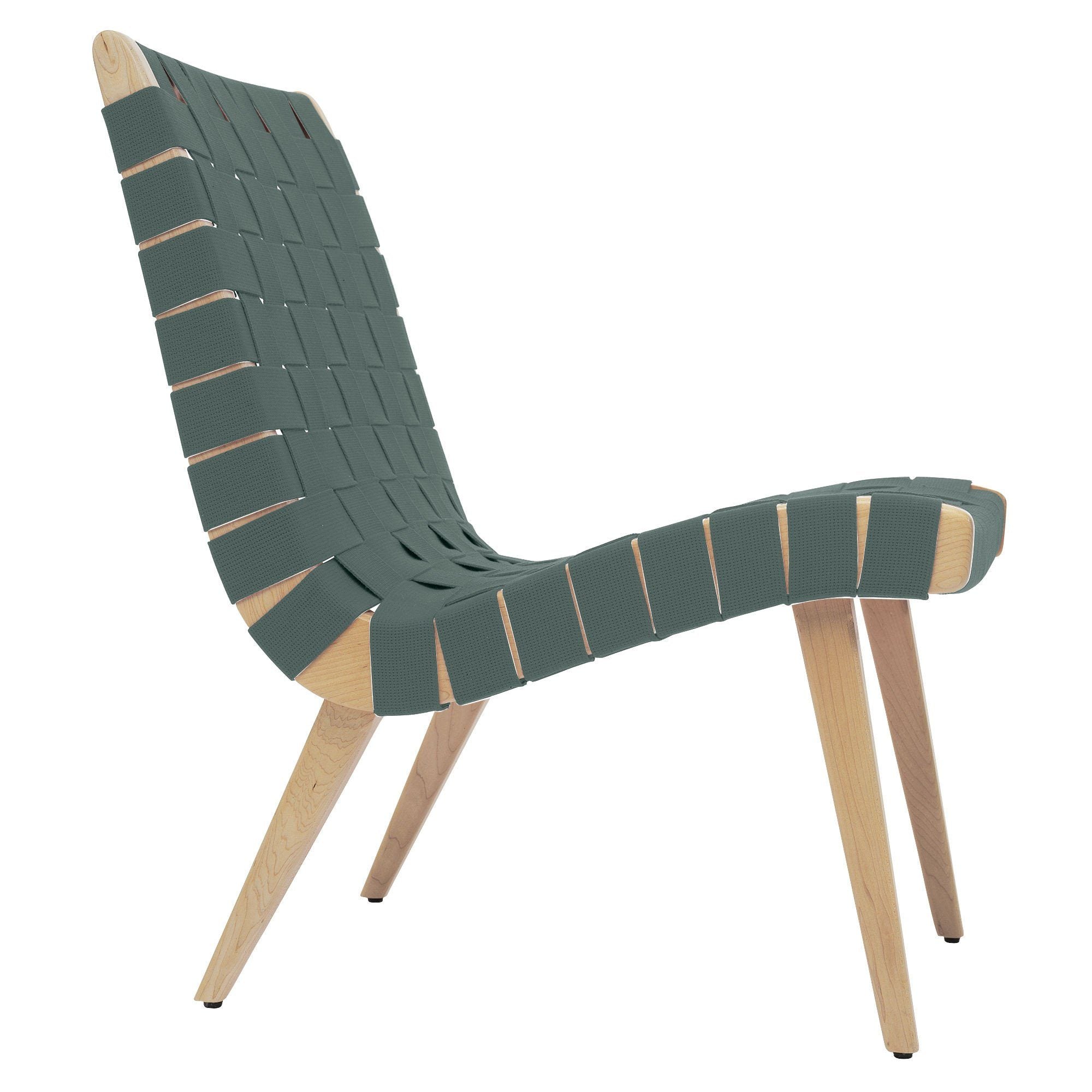 Risom Lounge Chair lounge chair Knoll Clear Maple Eucalyp. Cotton-Nylon Webbing 