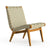 Risom Outdoor Lounge Chair Outdoors Knoll Antique Beige Sunbrella Webbing 
