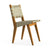 Risom Outdoor Side Chair Outdoors Knoll Antique Beige Sunbrella Webbing 