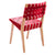 Risom Side Chair with Webbed Back Side/Dining Knoll Maple Tomato Nylon Webbing 