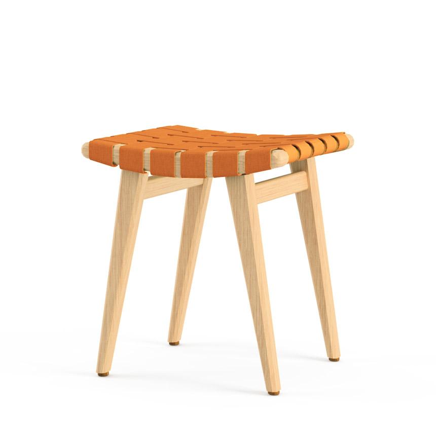Risom Stool Stools Knoll Clear Maple Ochre Sunbrella 