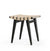 Risom Stool Stools Knoll Ebonized Maple Flax Cotton 