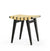 Risom Stool Stools Knoll Ebonized Maple Maize Cotton 