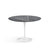 Saarinen 42" Round Dining Table Dining Tables Knoll White Grigio Marquina marble, Shiny finish 