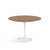 Saarinen 42" Round Dining Table Dining Tables Knoll White Light Walnut Veneer 