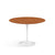 Saarinen 42" Round Dining Table Dining Tables Knoll White Teak 