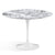 Saarinen 42" Round Dining Table Dining Tables Knoll White Arabescato Coated Marble 