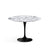 Saarinen 42" Round Dining Table Dining Tables Knoll Black Arabescato Satin Coated Marble 