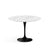 Saarinen 42" Round Dining Table Dining Tables Knoll Black Carrara Satin Coated Marble 
