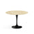 Saarinen 42" Round Dining Table Dining Tables Knoll Black Empire Beige Coated Marble 