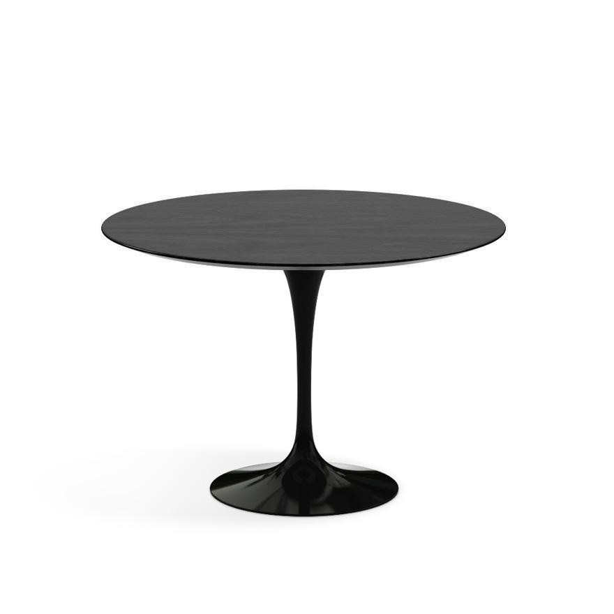 Saarinen 42" Round Dining Table Dining Tables Knoll Black Ebonized Walnut 