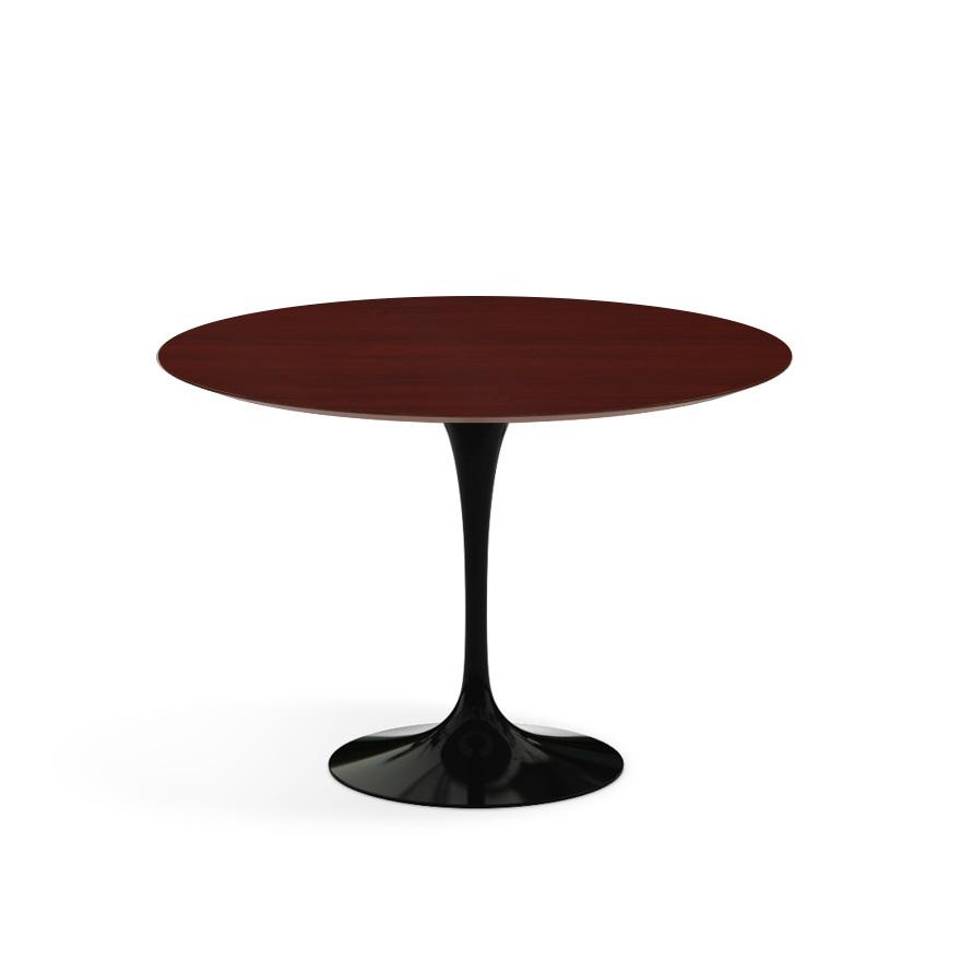Saarinen 42" Round Dining Table Dining Tables Knoll Black Reff Dark Cherry 