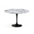 Saarinen 47" Round Dining Table Dining Tables Knoll Black Arabescato marble, Shiny finish 