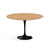 Saarinen 47" Round Dining Table Dining Tables Knoll Black Light Oak 