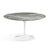 Saarinen 54" Round Dining Table Dining Tables Knoll White Grey marble, Shiny finish 