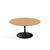 Saarinen Coffee Table - 35" Round Coffee Tables Knoll Black Light Oak 