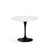 Saarinen Outdoor Dining Table - 35" Round Outdoors Knoll Black Vetro Bianco 