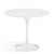 Saarinen Outdoor Dining Table - 35" Round Outdoors Knoll White Vetro Bianco 
