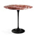 Saarinen Side Table - 22" Oval with Limited Edition Rosso Rubino Top side/end table Knoll Polished Rosso Rubino 