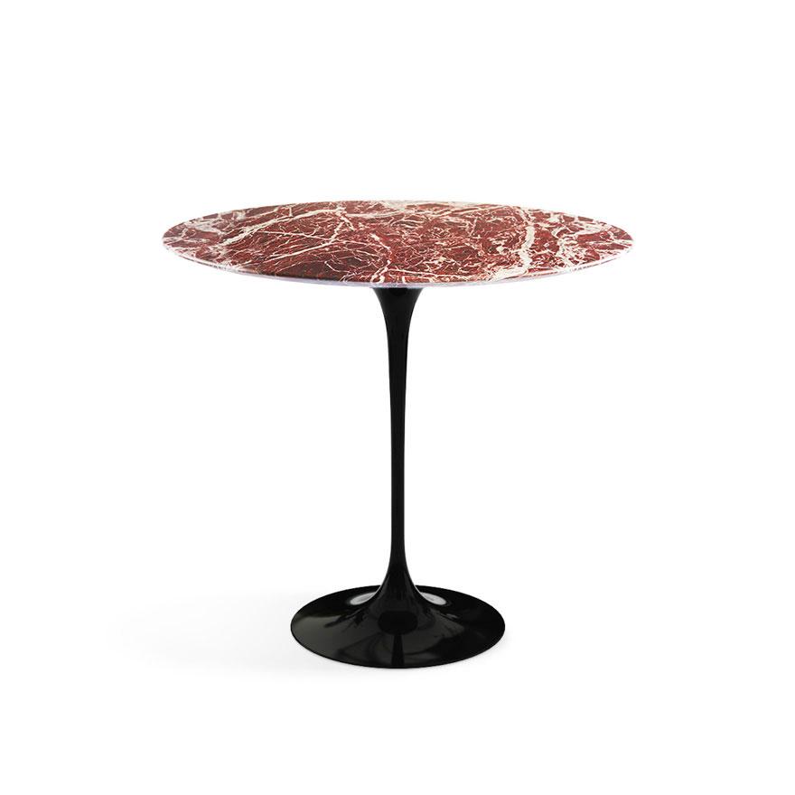 Saarinen Side Table - 22" Oval with Limited Edition Rosso Rubino Top side/end table Knoll Satin Rosso Rubino 