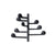 Song Wall Mounted Coat Rack Coat Hooks Arper 8-Hook Wall-Mounted Coat Rack 