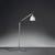 Tolomeo Reading Floor Lamp Floor Lamps Artemide Aluminum with Silver Fiber Shade + $120.00 