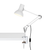 Type 75 Mini Desk Lamp with Desk Clamp Table Lamps Anglepoise Alpine White 