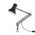 Type 75 Mini Desk Lamp with Desk Insert Table Lamps Anglepoise Jet Black 