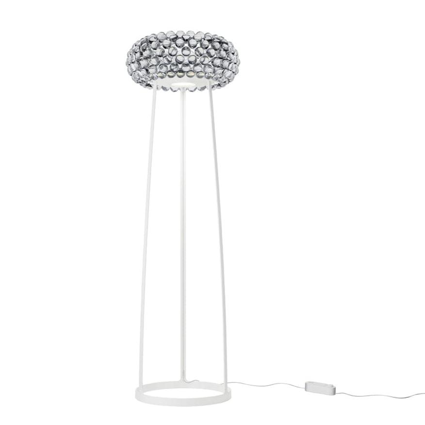 Caboche Plus Floor Lamp Foscarini Medium Transparent 