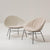 Adell 4 Leg Base Lounge Chair With Fully Upholstered Chairs Arper 