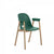 Emeco Alfi Armchair Chairs Emeco GREEN LIGHT WOOD 