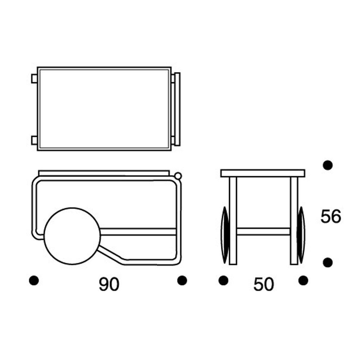 Tea Trolley 901 Carts / Trolleys Artek 