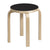 Stool E60 Stools Artek Linoleum Black Seat 