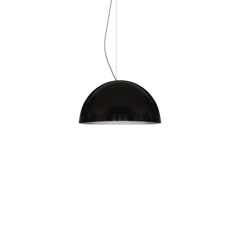 Sonora Glass Pendant Light Floor Lamps Oluce Black 19.7" 