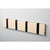 Knax Horizontal Colored Coat Hook Coat Hooks Loca 4 hooks Black Desert Sand
