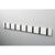 Knax Horizontal Colored Coat Hook Coat Hooks Loca 8 hooks Black White