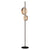 Superluna Floor Lamp Floor Lamps Oluce Anodic Brass with Black Stem 