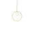Bola Halo Led Pendant Pendant Lights Pablo Brass 12" 