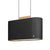 Belmont Pendant ceiling lights Pablo 22" Charcoal Oak Wood