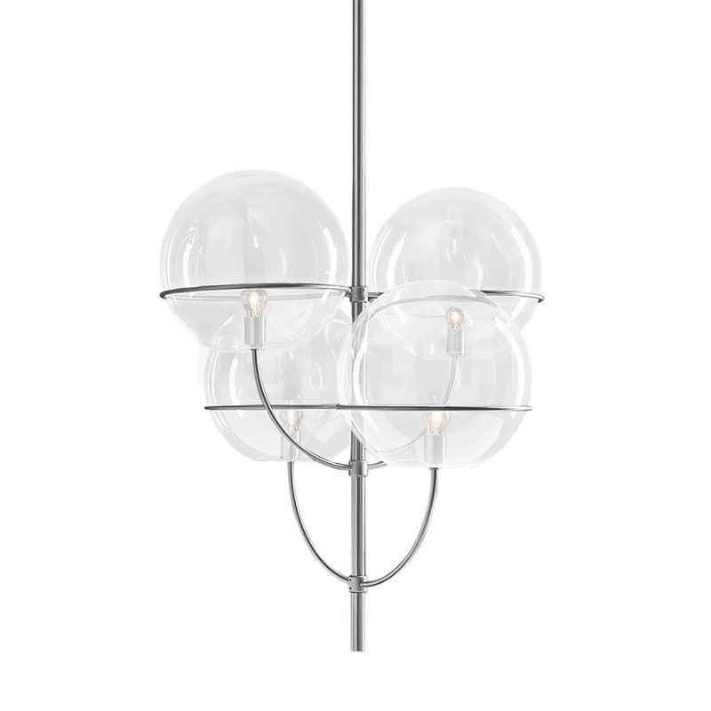 Lyndon 450 Suspension Lamp suspension lamps Oluce Chrome-plated 