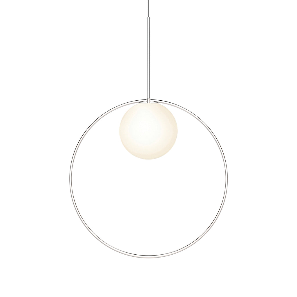 Bola Halo Led Pendant Pendant Lights Pablo Chrome 22" 