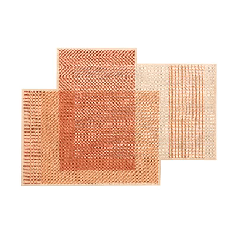 Canevas Geo Rug Rug Gan Coral 