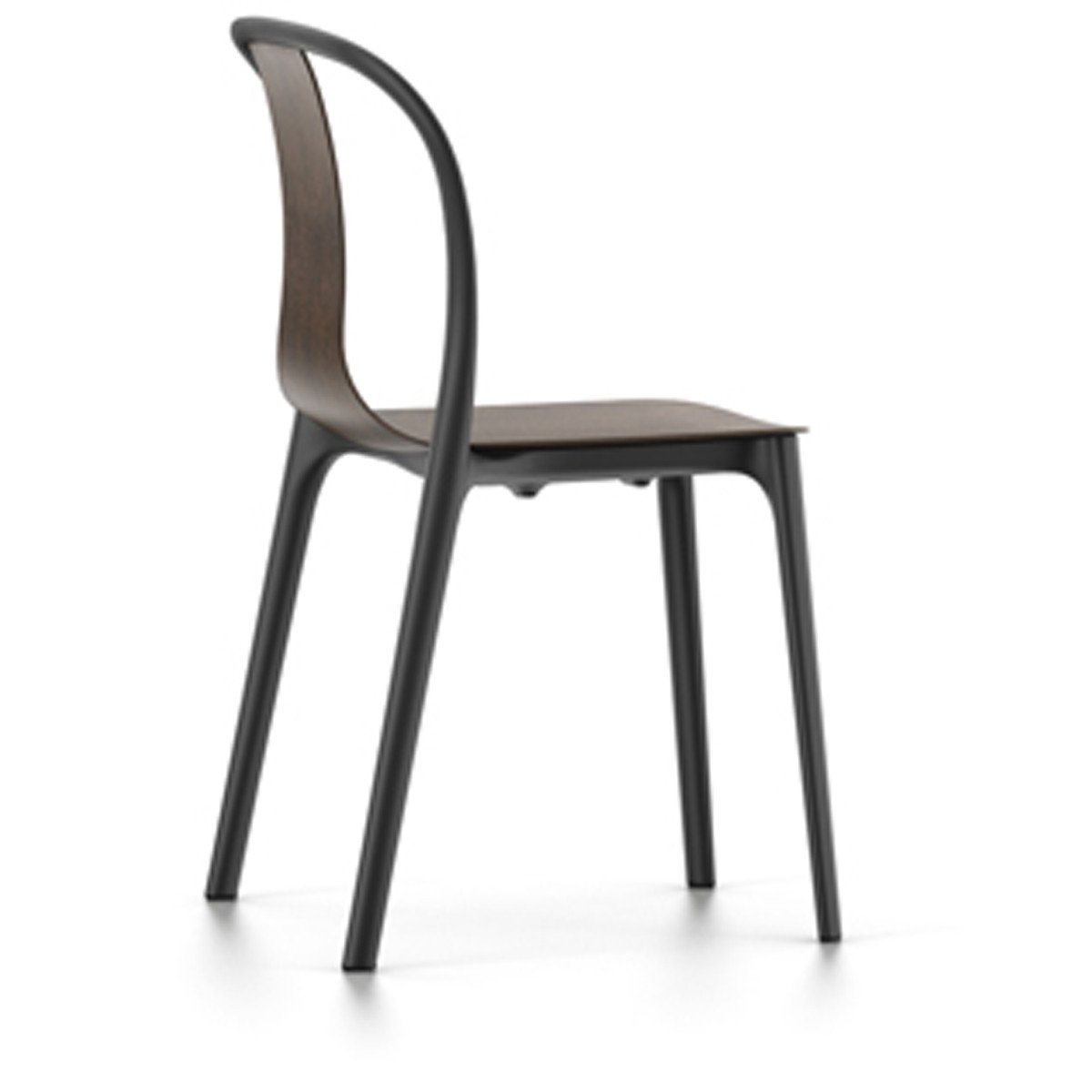 Belleville Side Chair Wood Side/Dining Vitra Dark oak with protective varnish 
