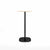 Emeco 2 Inch Flat Base Bar Height Table - Round Top Coffee table Emeco Table Top 24" Black Powder Coated Aluminum Accoya Wood