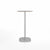 Emeco 2 Inch Flat Base Bar Height Table - Round Top Coffee table Emeco Table Top 24" Brushed Aluminum Gray Laminate Plywood