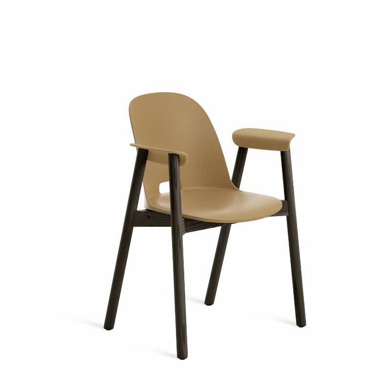 Emeco Alfi Armchair Chairs Emeco SAND DARK WOOD 