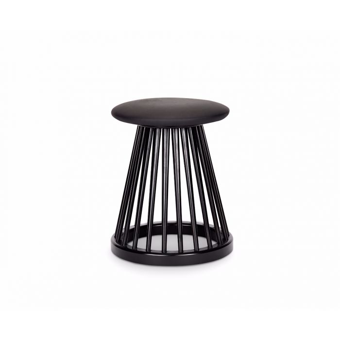 Fan Stool Stools Tom Dixon Black Birch Black 