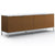 Florence Knoll Credenza - 4 Position with Cabinets storage Knoll Polished Chrome Medium Brown Mahogany Arabescato Shiny