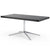 Florence Knoll Model 2485 Executive Desk Desk's Knoll Polished Chrome Ebonized Oak 