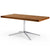 Florence Knoll Model 2485 Executive Desk Desk's Knoll Polished Chrome Light Walnut 